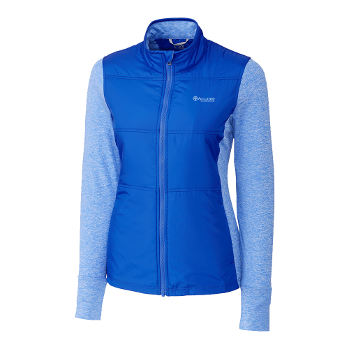 Cutter & Buck Stealth Hybrid Quilted Womens Full Zip Windbreaker Jacket